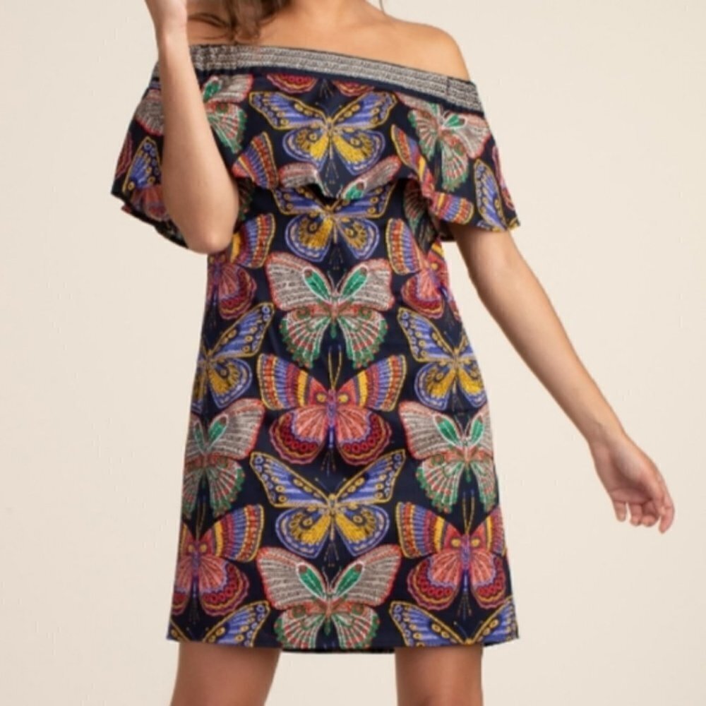 💕TRINA TURK💕 Welton Dress ~ Butterfly Print - Picture 9 of 14